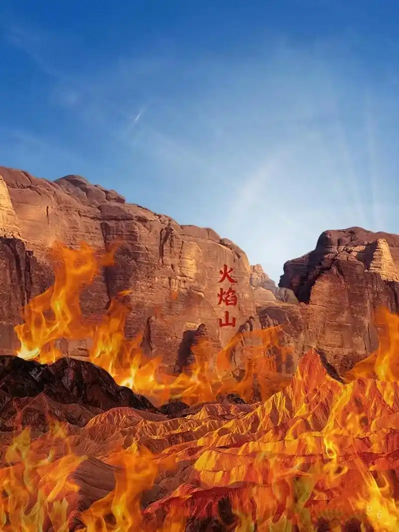 Flaming Mountains